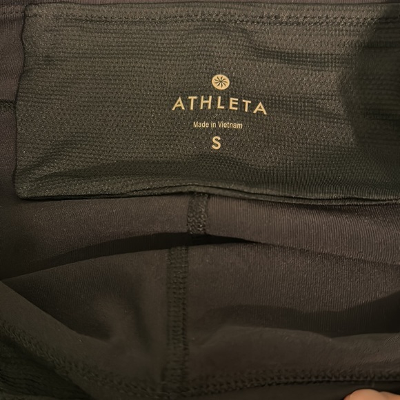 Athleta Contender 2 in 1 Skirt Skort Capri Cropped Leggings Black Size Small - Picture 11 of 14